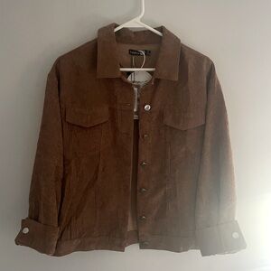 Boohoo Brown Corduroy Jacket